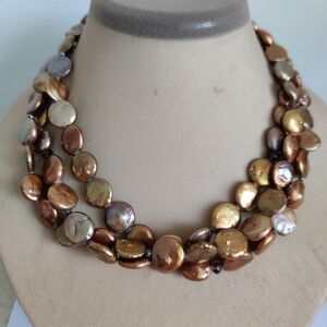 Silpada Freshwater Cultured Pearls Sterling Silver Necklace EUC